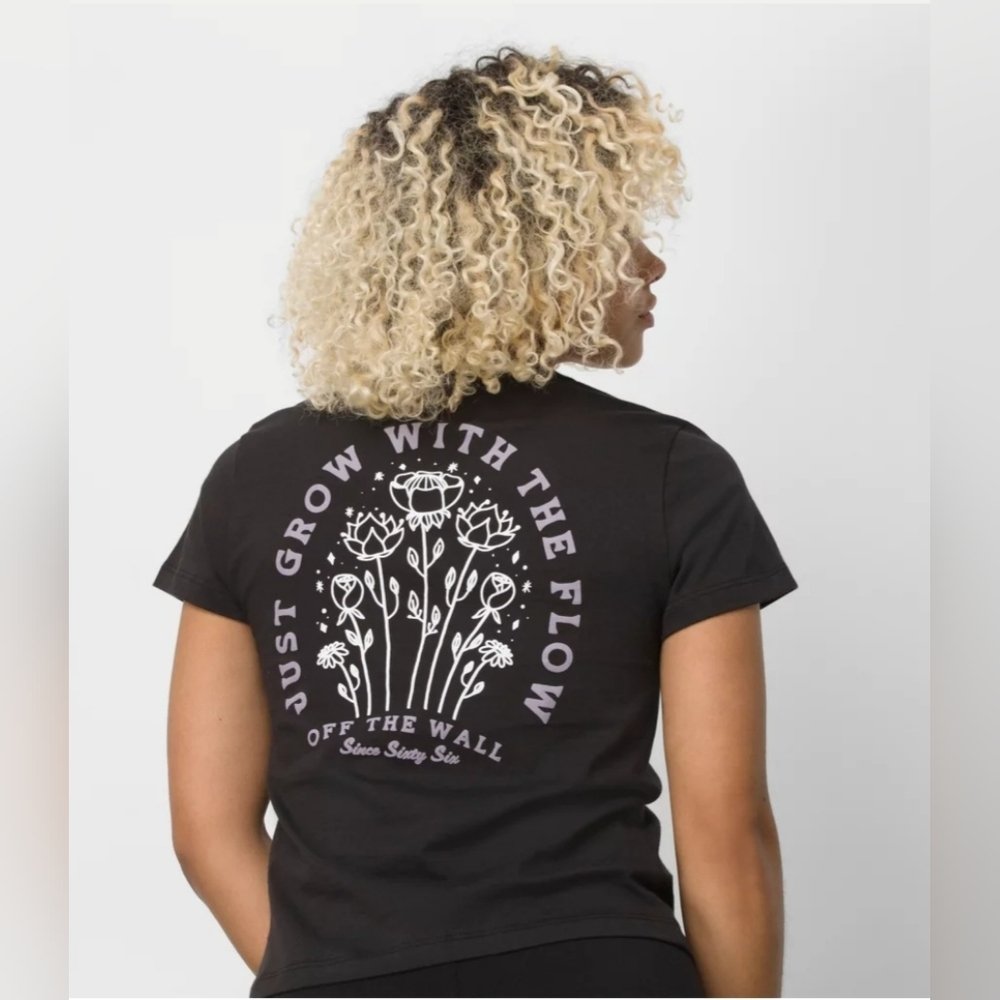 Vans Night Shade Mini Black Tee NWT